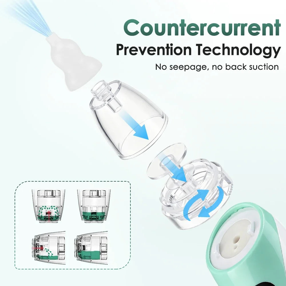 Hailicare Baby Nasal Aspirator – 3 Levels, Music & LED Display Baby Nasal Aspirator SWANS