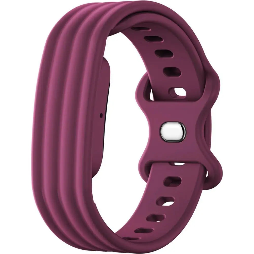 Silicone Watch Band for Google Fitbit Air – Butterfly Buckle Smartwatch Band SWANS Fuchsia