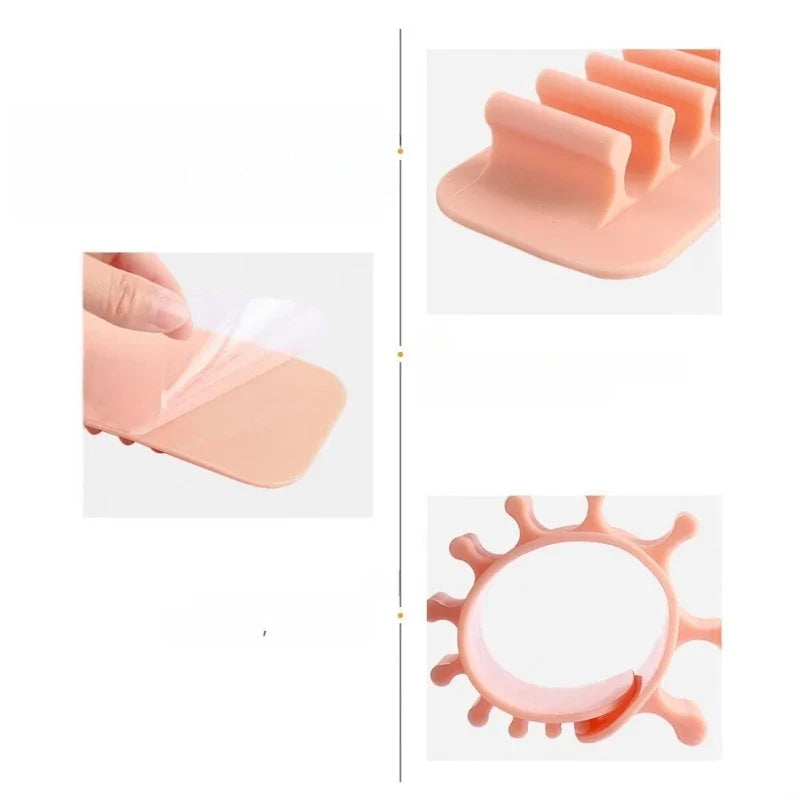 SWANS Makeup Brush Cleaner Sponge & Storage Rack Holder Set Brush Storage Organizer SWANS