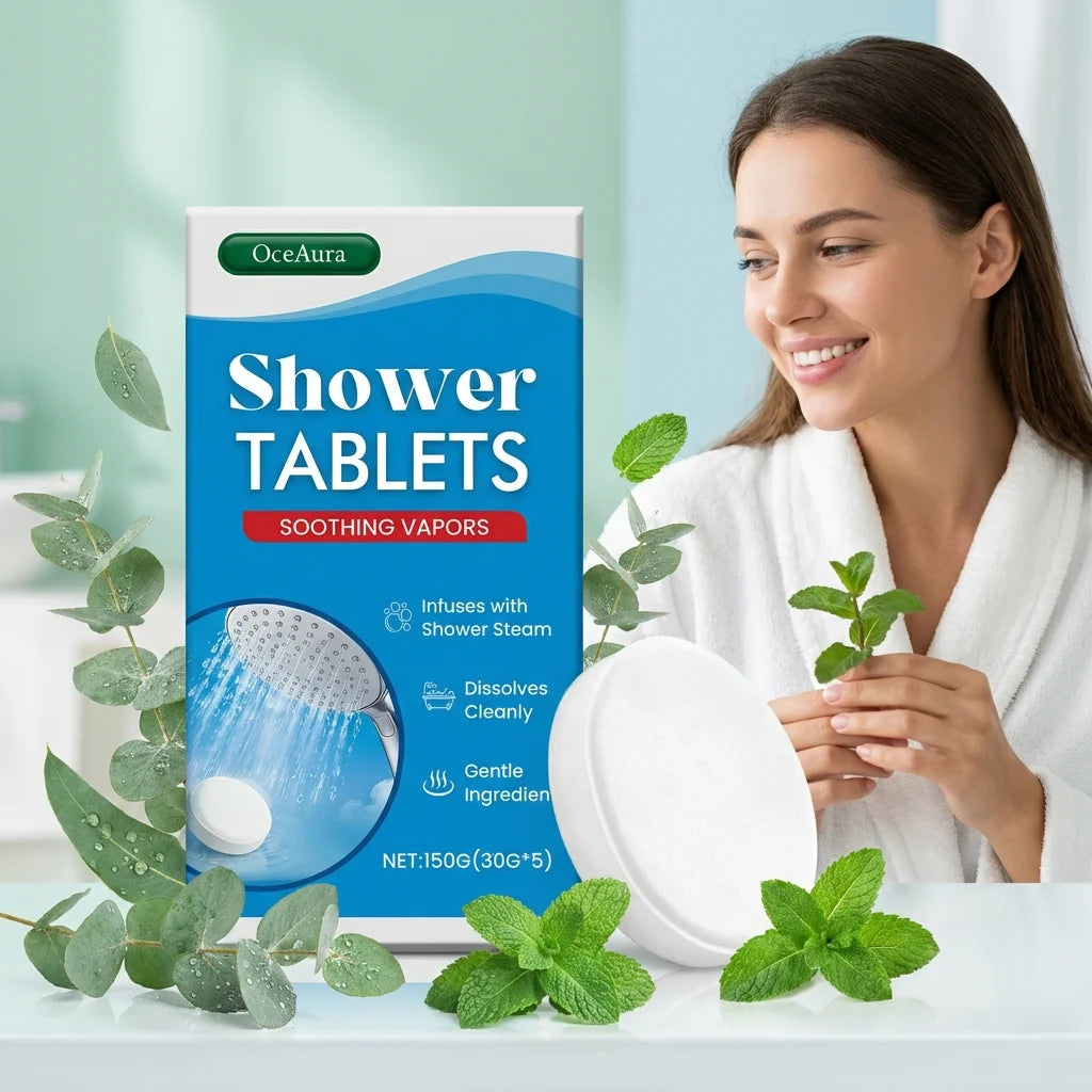 OceAura Aromatherapy Shower Steamers – 5-Pack Moisturizing Tablets Shower Steamer Tablets SWANS