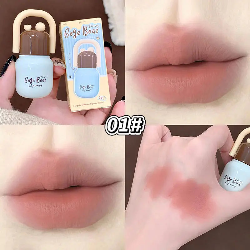 Velvet Mist Matte Lip Gloss – Fade-Resistant & Cup-Proof Matte Lip Gloss SWANS GX1627-1