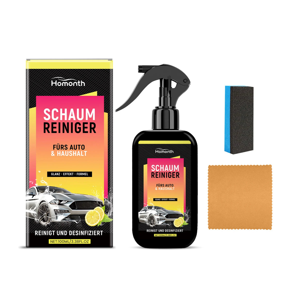 SWANS 100ml Waterless Car Wash Wax Spray – Quick Detailer Car Detailing Spray SWANS 100ml