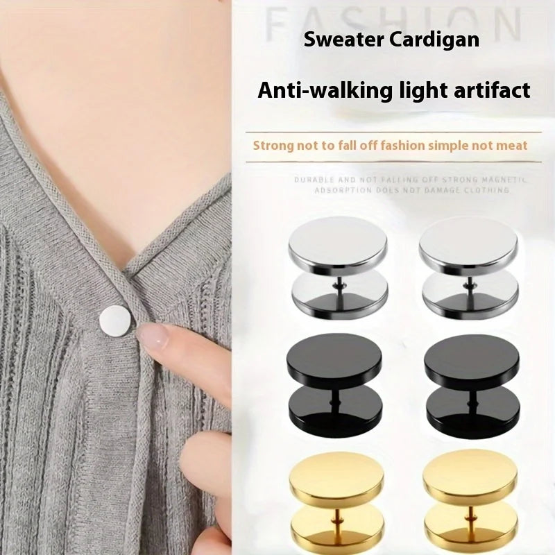 No-Sew Spiral Buttons for Cardigans & Sweaters – 2/6 Pack Knitwear Buttons SWANS