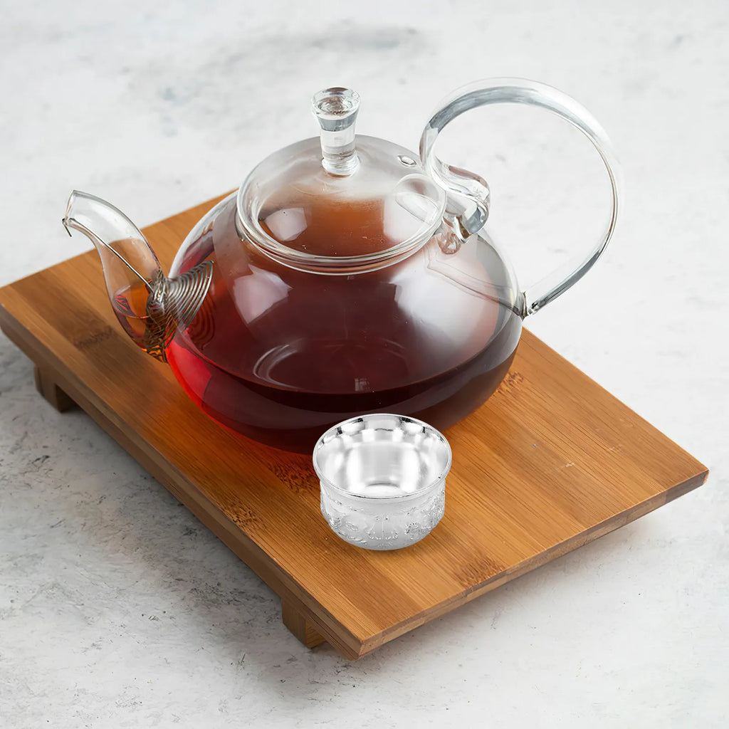 Retro Zinc Alloy Metal Teacup – Vintage Chinese Style Small Cup Metal Teacup SWANS