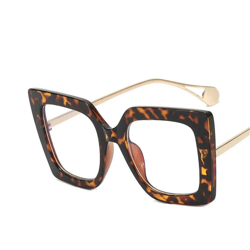 Vintage Oversized Square Eyeglasses Anti-Blue Light Frames Eyeglasses Frames SWANS 2