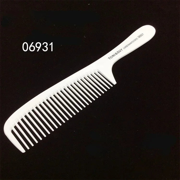 SWANS White Carbon Fiber Barber Comb – Professional Salon Tool Barber Hair Comb SWANS 06931
