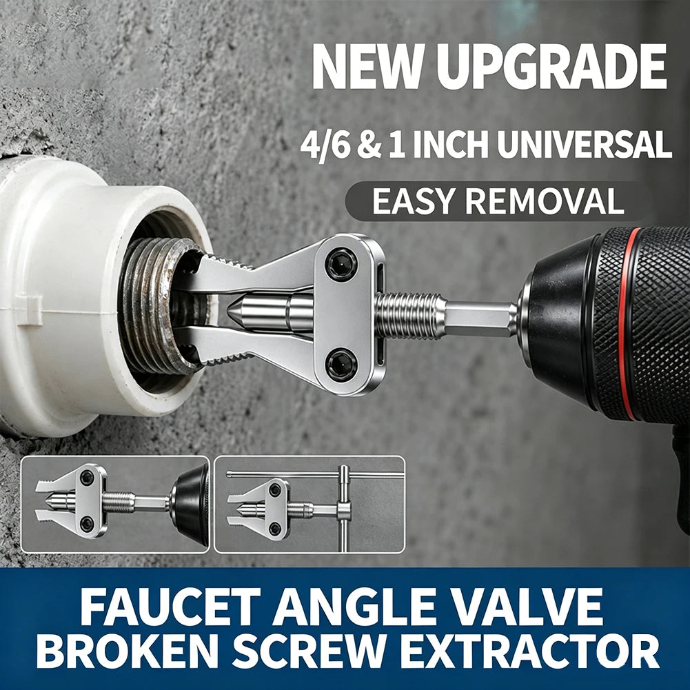 Broken Pipe Tap Extractor Tool – 1/2" 3/4" 1" Thread Remover Pipe Extractor Tool SWANS