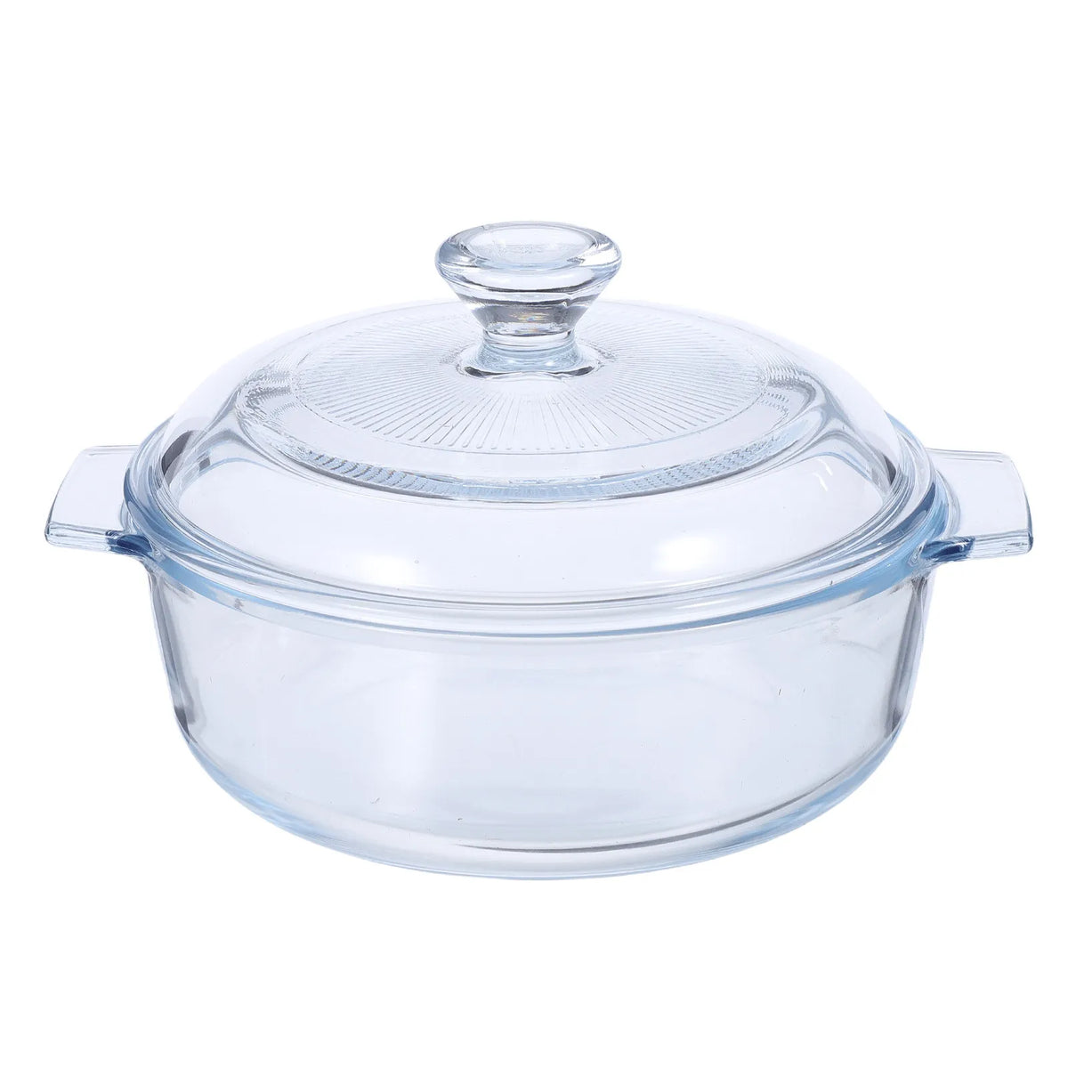 SWANS 0.8L Oval Glass Casserole Dish with Lid & Handles Glass Casserole Dish SWANS