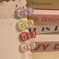 4-Pack Transparent Bow Hair Clips – Colorful Acrylic Barrettes Bow Hair Clips SWANS 4pcs