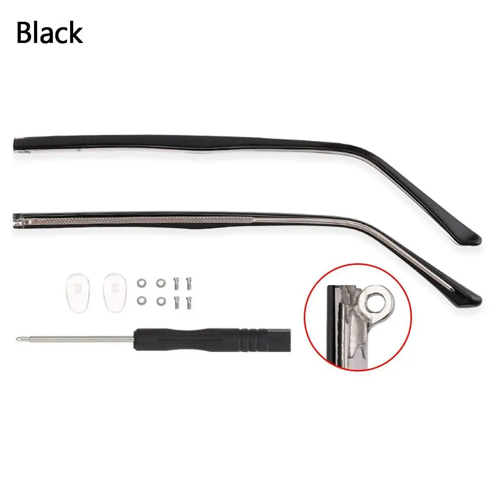 Universal Eyeglasses Temple Arms Repair Kit – Anti-Slip Eyewear Repair Kit SWANS black