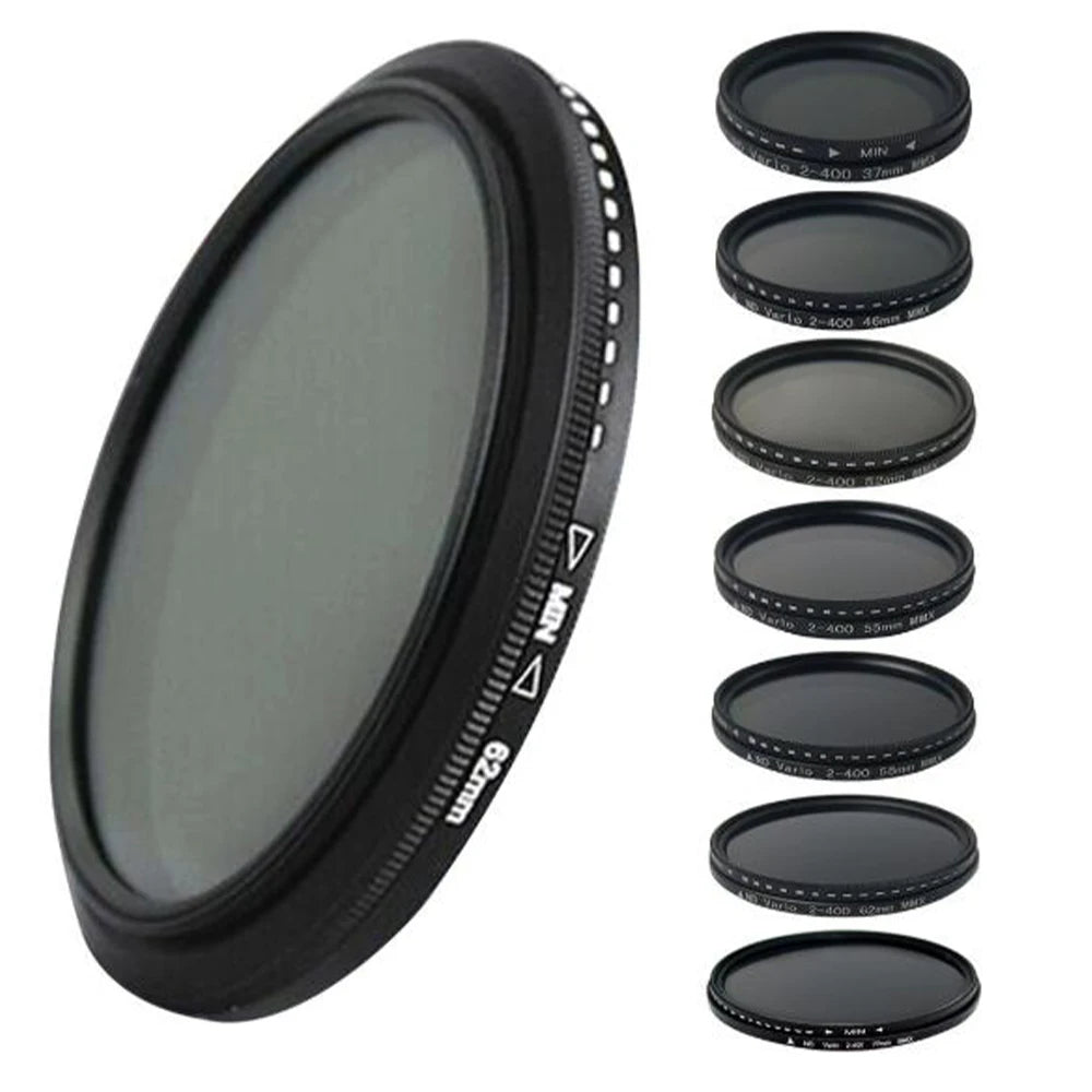 Variable ND2-ND400 Fader ND Filter for Camera Lens 37–82mm Camera Lens Filter SWANS
