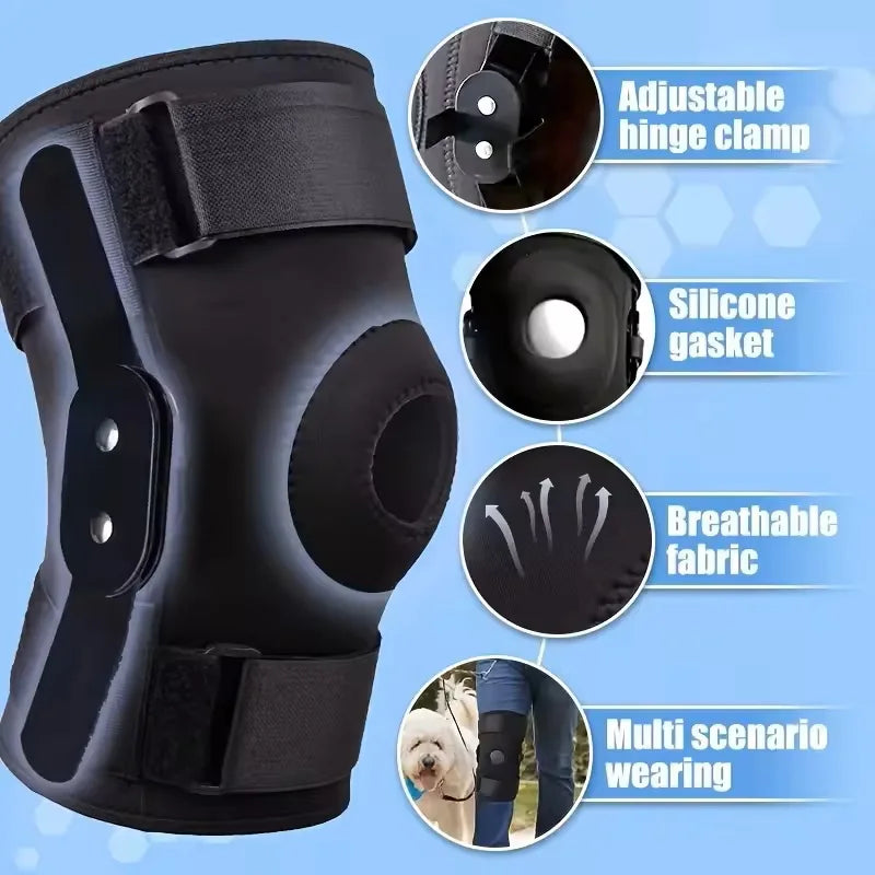 Hinged Knee Brace Compression Support Strap – Men & Women Knee Brace Support SWANS