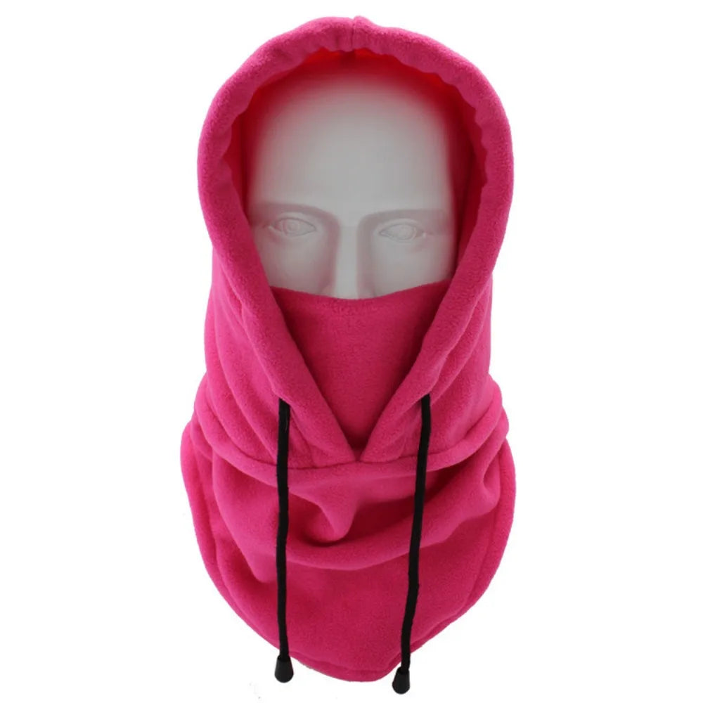 Polar Fleece Balaclava Windproof Full Face Winter Beanie Winter Balaclava SWANS Rose Red