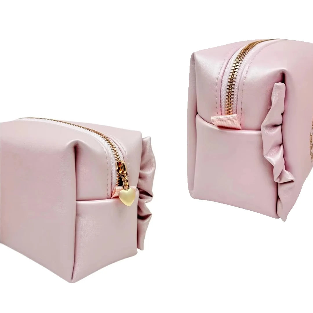 Flower Knows Midsummer Night Pink Cosmetic Bag | Large Capacity Cosmetic Makeup Bag SWANS