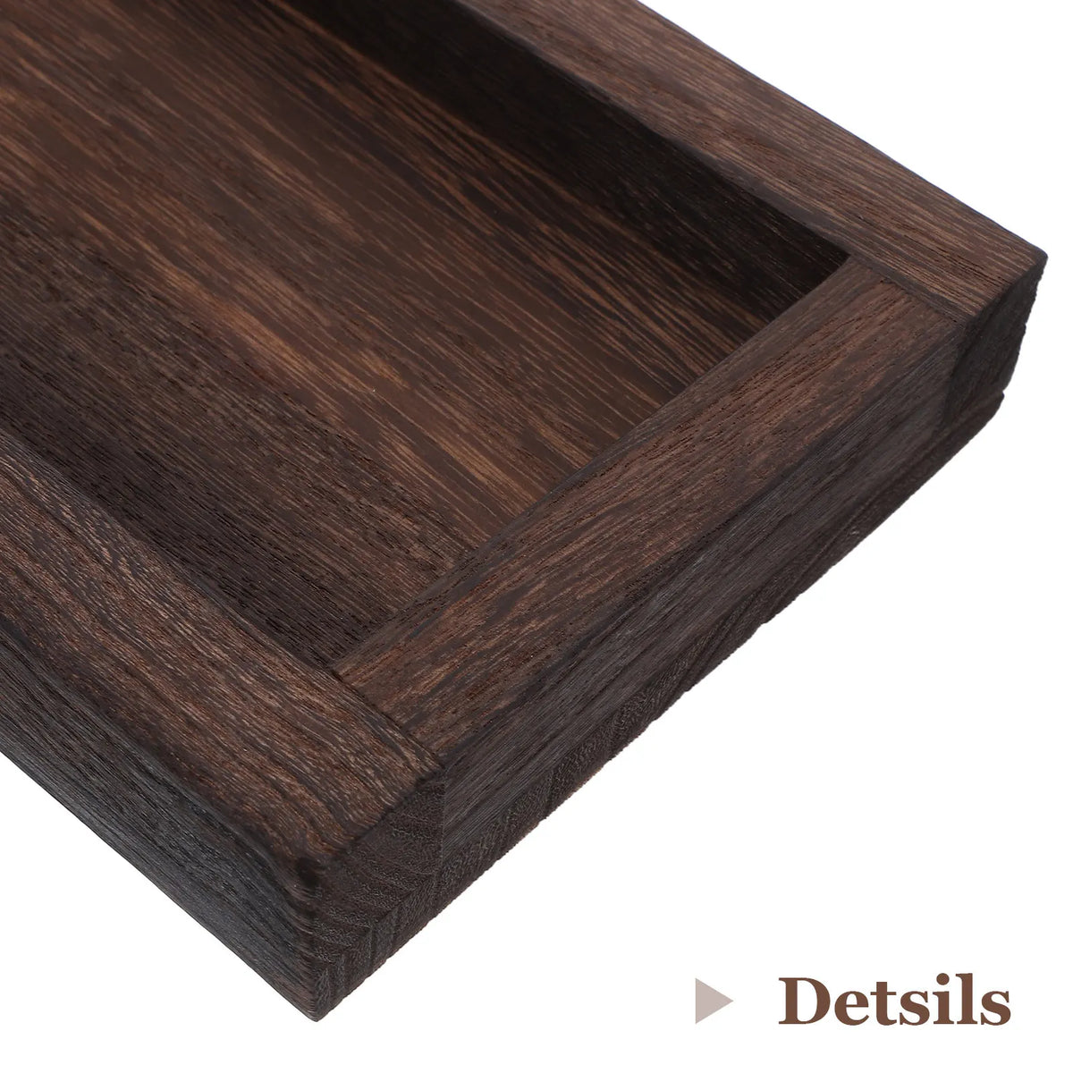 Wooden Long Narrow Rustic Tray – Farmhouse Coffee Table Decor Decorative Wood Tray SWANS