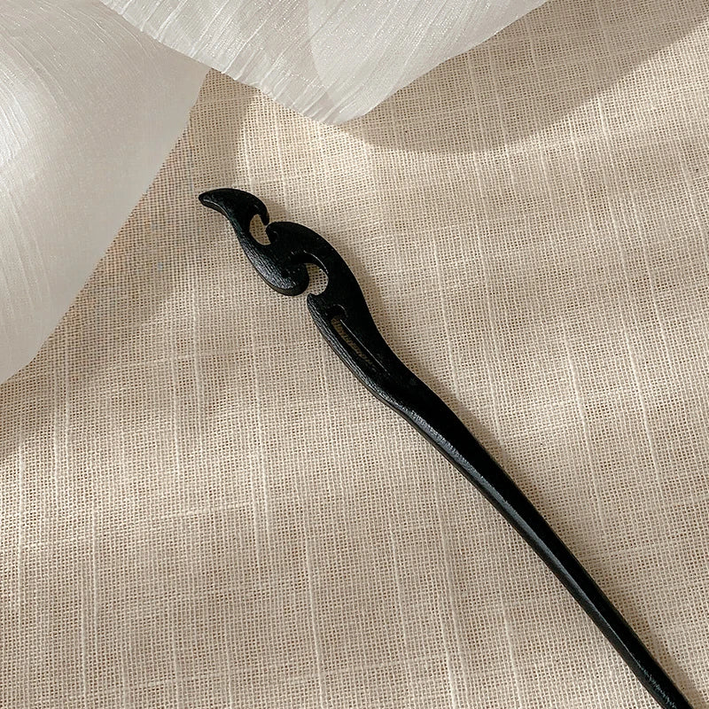 Wooden Hairpin Chinese Style Ruyi Tassel Hair Stick Hair Stick Accessory SWANS Style 13