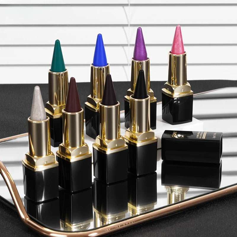8-Color Waterproof Cream Eyeliner Stick – All-Day Transfer-Proof Cream Eyeliner Stick SWANS