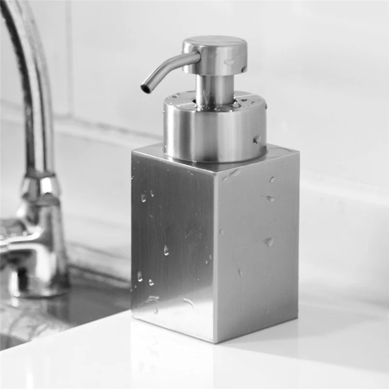SWANS 304 Stainless Steel Soap Dispenser 2-Pack – Silver Soap Dispenser SWANS