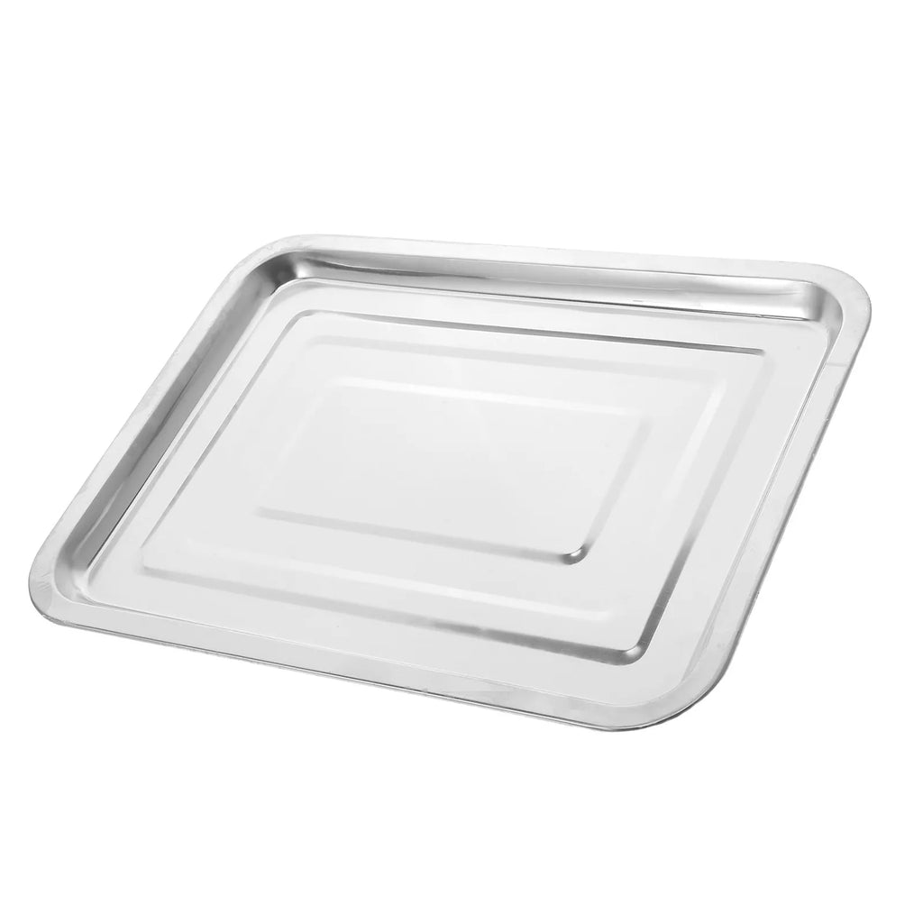 Stainless Steel Rectangular Serving Tray 14x10.6" – ROSENICE Serving Tray SWANS Default Title