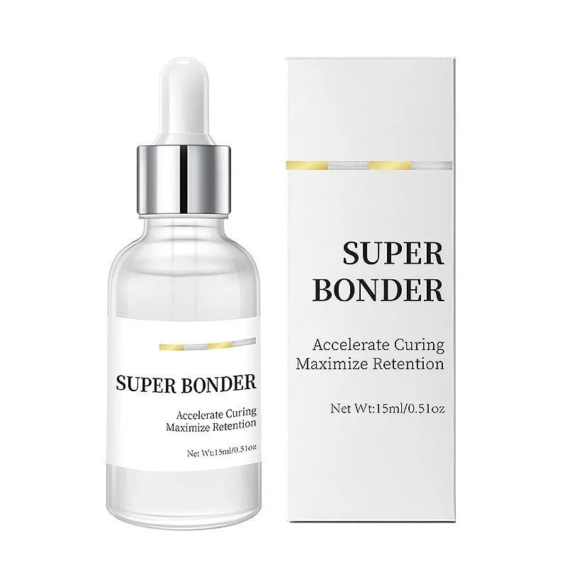 NICOO Lash Super Bonder 15ml – Quick-Dry Extension Adhesive Lash Extension Bonder SWANS white