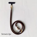Adjustable Crossbody Phone Strap Gold Buckle – Hands-Free Crossbody Phone Strap SWANS brown-1pc