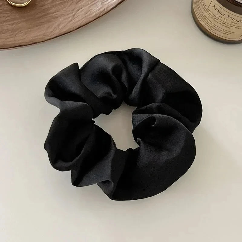 SWANS Elegant Hair Rings & Soft Elastic Hairbands – 1/5 Pack Hair Accessories SWANS black1pc