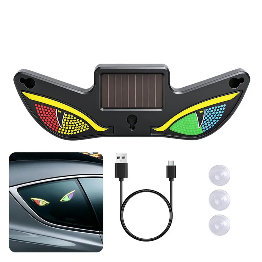 Solar Demon Eye Car LED Atmosphere Light | Dual Charge Car Atmosphere Light SWANS C
