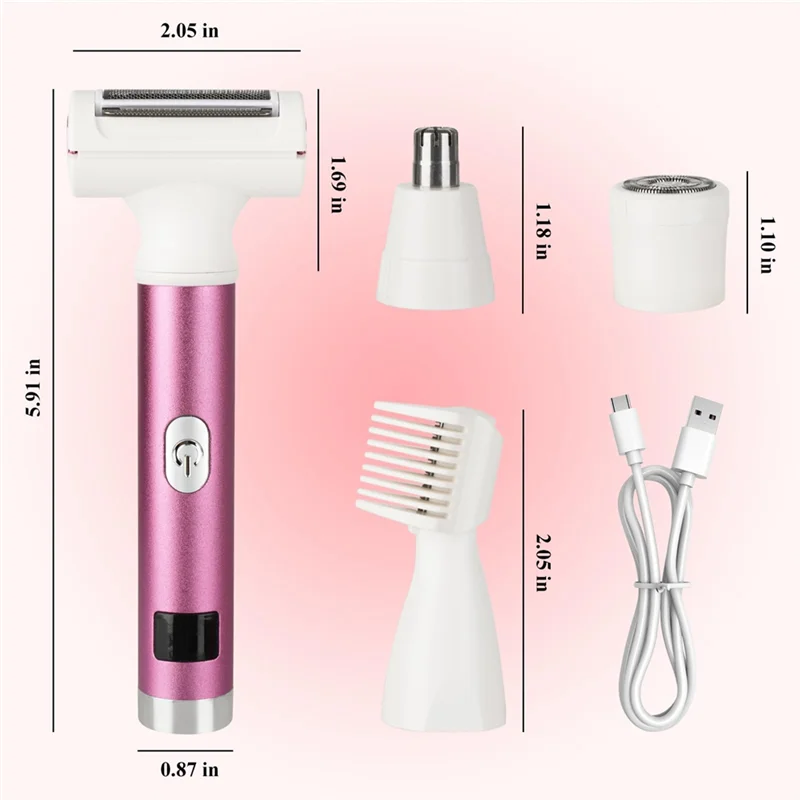 SWANS AA20 Cordless Electric Shaver & Bikini Trimmer Wet/Dry Women's Electric Shaver SWANS
