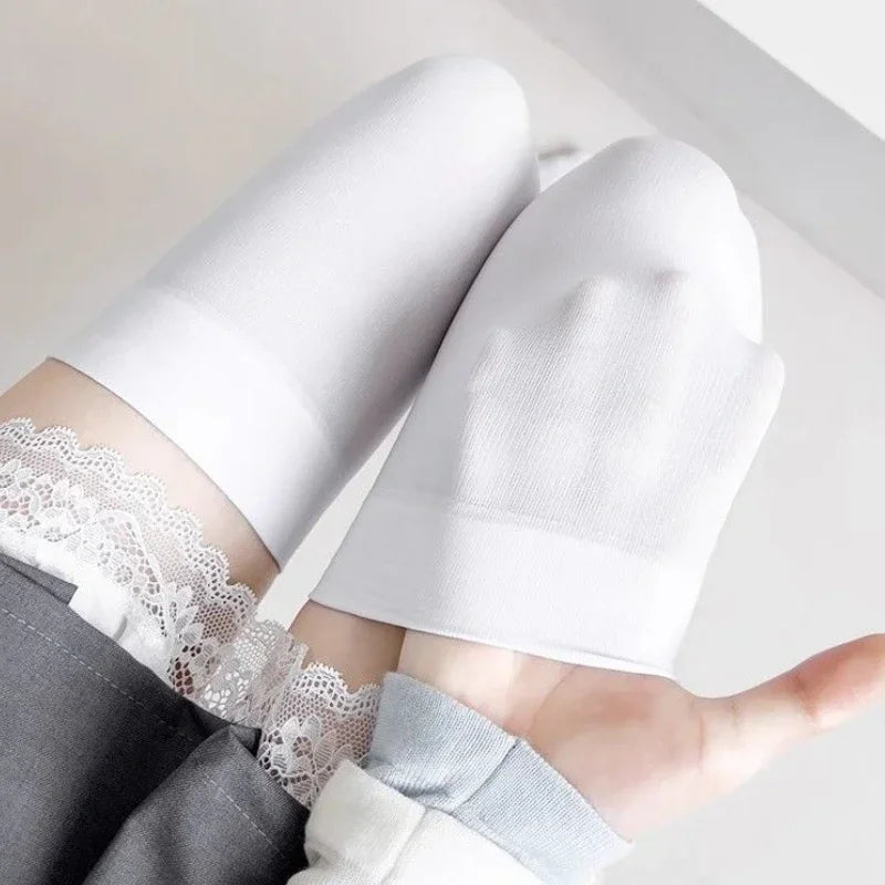 Women's Thigh High Stockings – Lolita Style Soft Knit Socks Thigh High Stockings SWANS