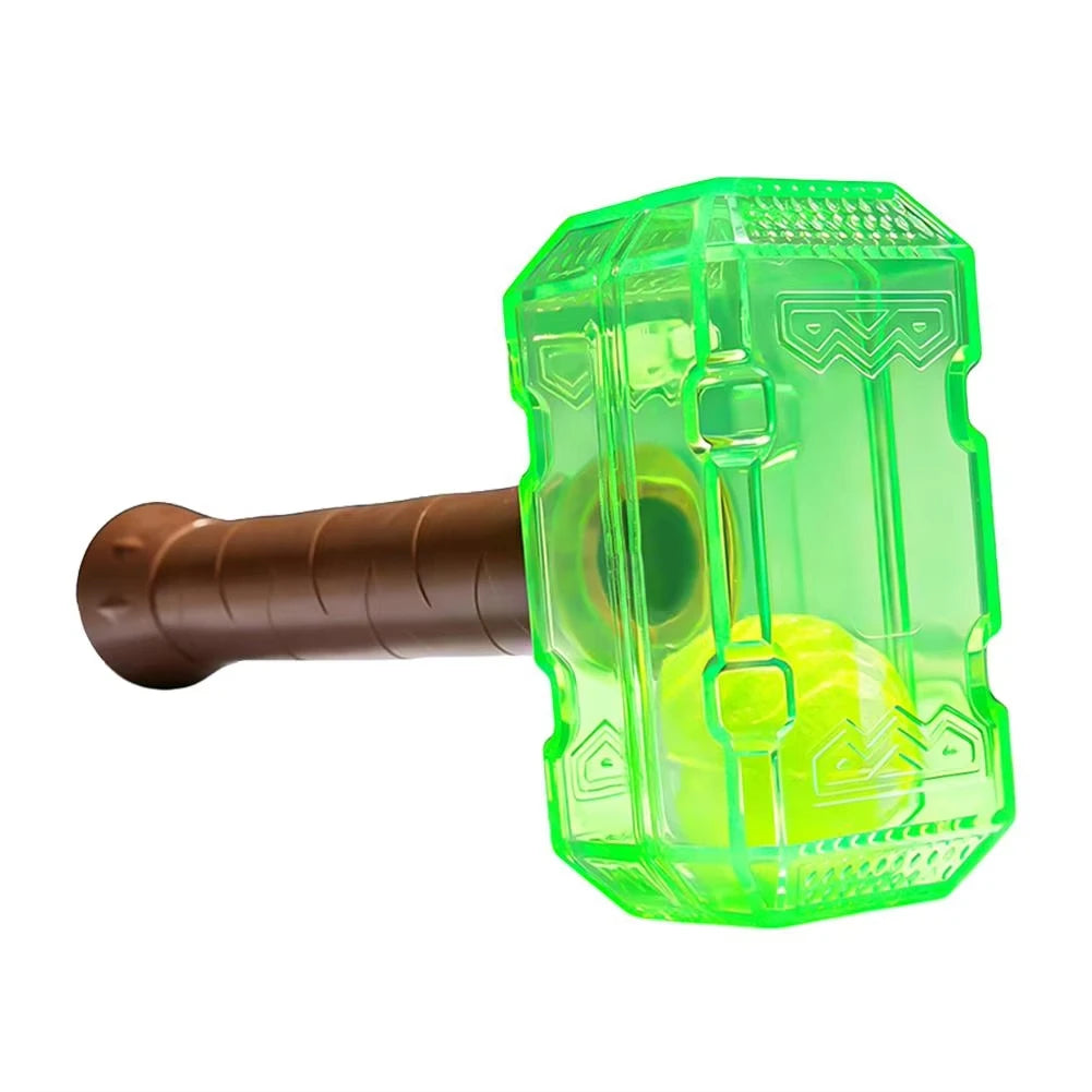 TPR Squeaky Hammer Dog Chew Toy – Tennis Ball for Dogs Dog Chew Toy SWANS Green