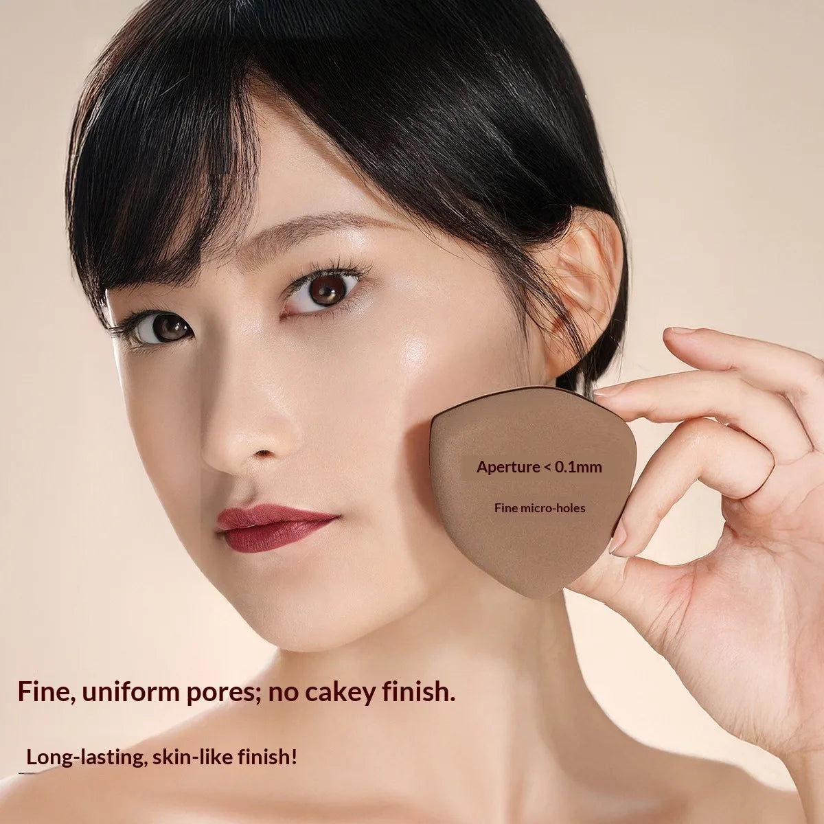 2-Pack Soft Double-Sided Powder Puff & Foundation Blender Makeup Sponge SWANS