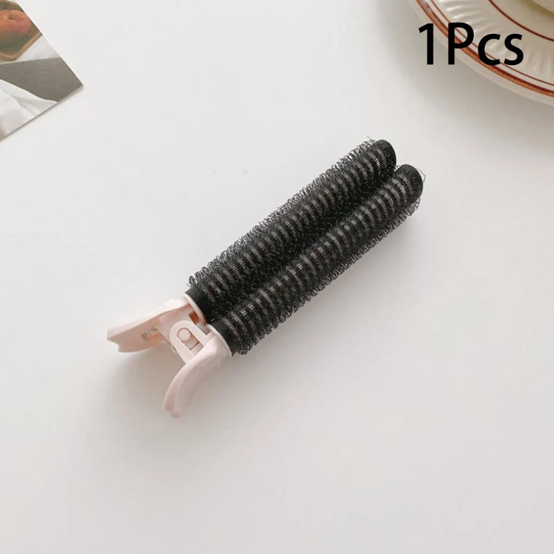 Candy Color Self-Grip No-Heat Hair Rollers | 1-2 Pack Hair Styling Rollers SWANS 1Pcs Black