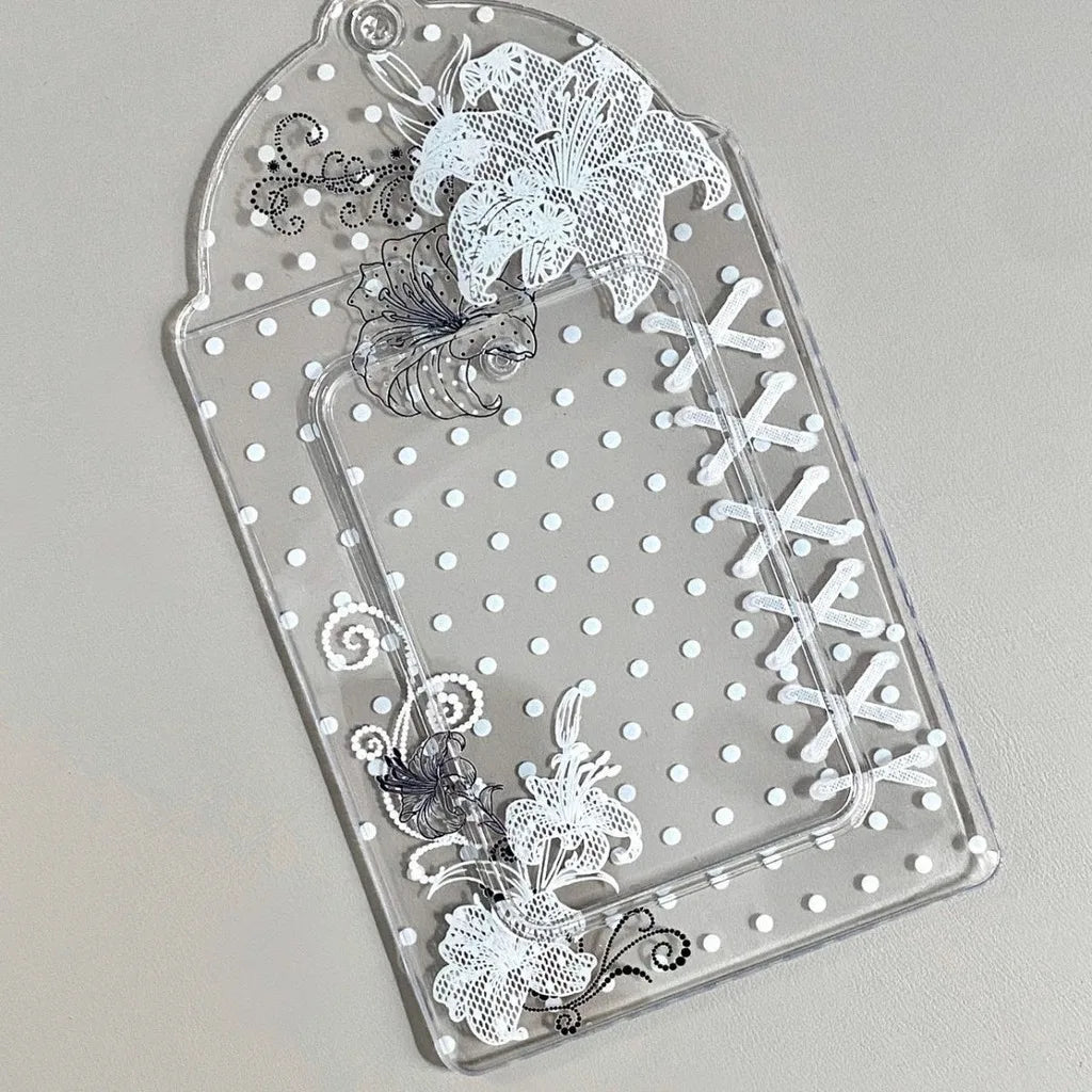 Transparent PVC Card Holder Bag Charm – Campus ID & Collectible Card Holder Charm SWANS Style 1