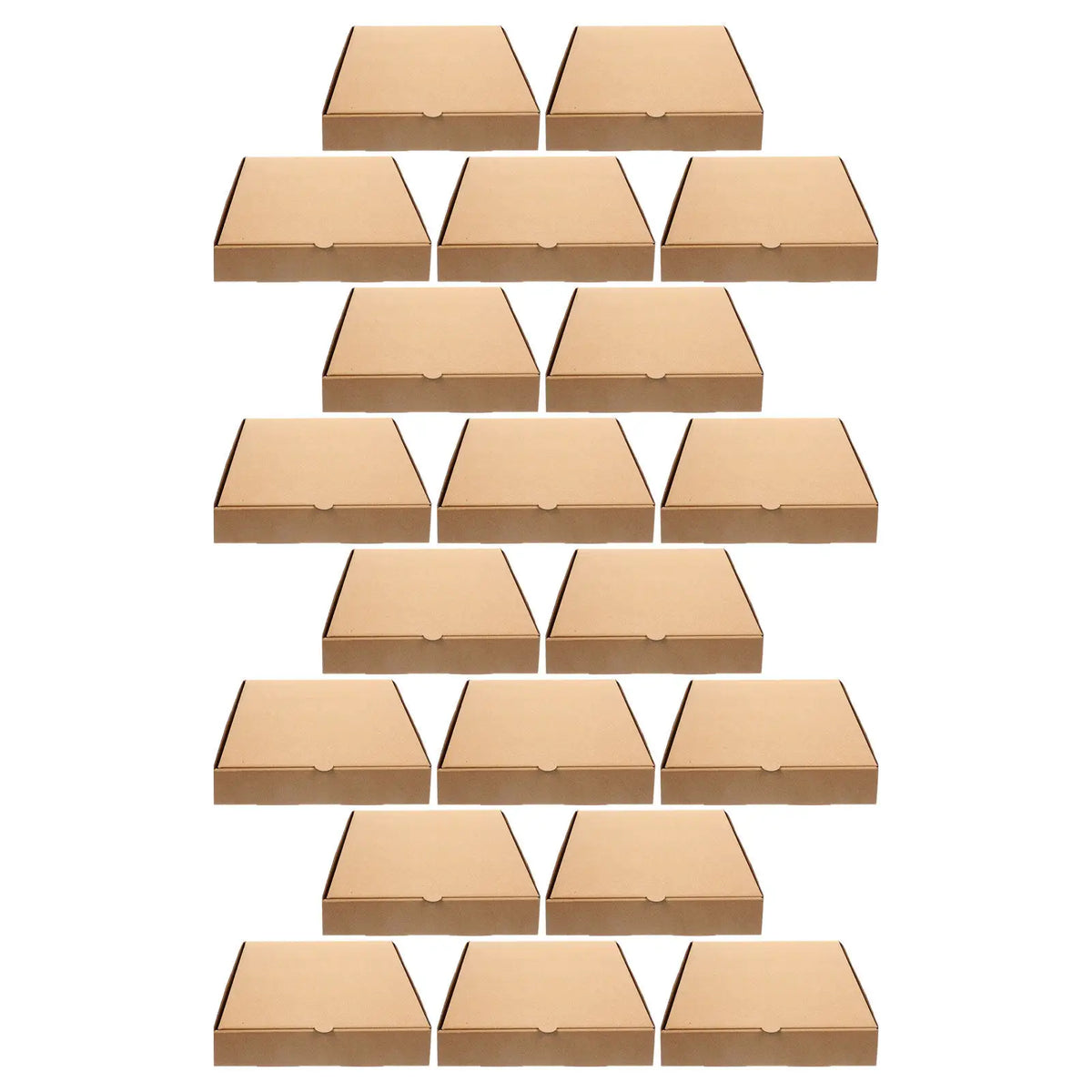 20-Pack Kraft Paper Pizza Boxes – Flatbread & Bakery Takeout Pizza Takeout Boxes SWANS