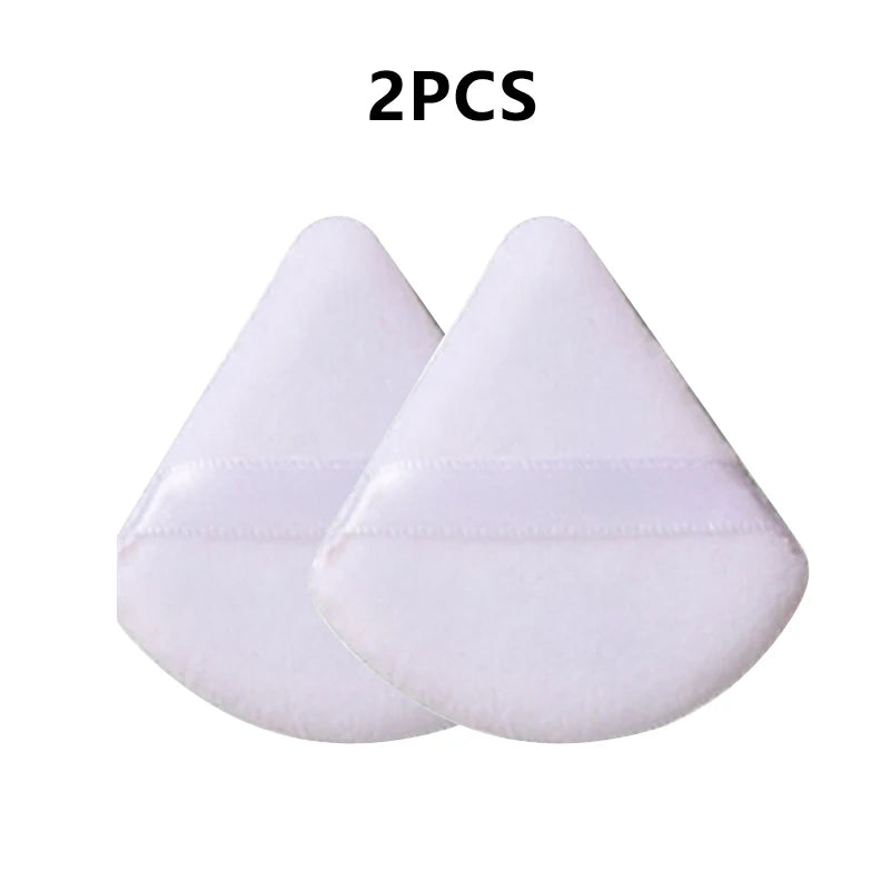 Triangle Crystal Velvet Makeup Sponge Puff – 2/5/10 Pack Makeup Sponge Puff SWANS White-2pcs