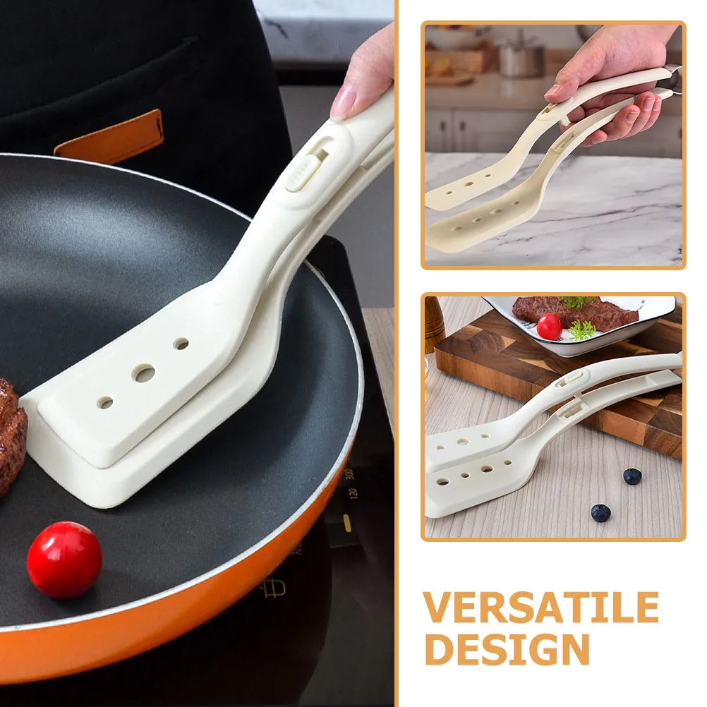 SWANS 2-in-1 Silicone Spatula Tong | Heat-Resistant Kitchen Tool Silicone Spatula Tong SWANS