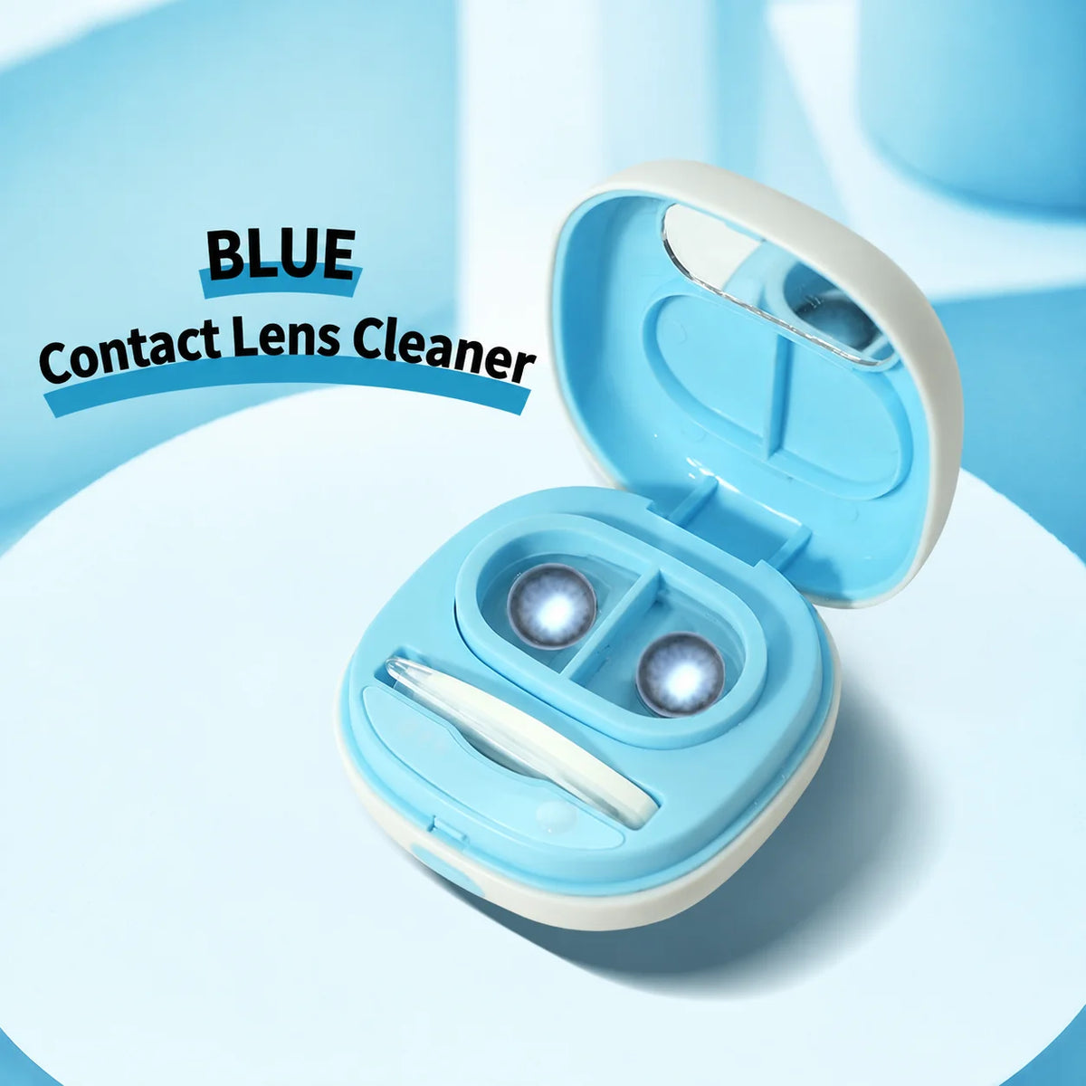 Ultrasonic Contact Lens Cleaner USB Rechargeable | SWANS Contact Lens Cleaner SWANS Blue