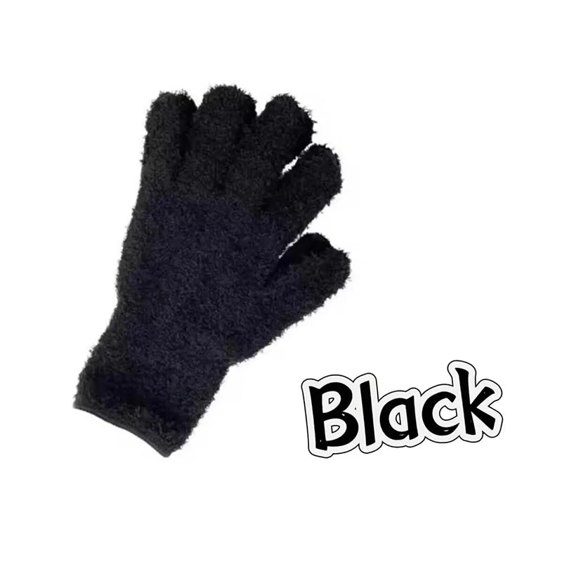 Microfiber Dusting Glove – Stretchable Cleaning Mitt for Car & Home Microfiber Cleaning Glove SWANS Black 1PC
