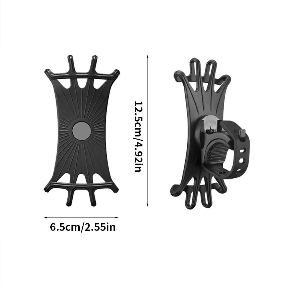 Rotating Silicone Bike Phone Mount – Universal Motorcycle Holder Bike Phone Mount SWANS