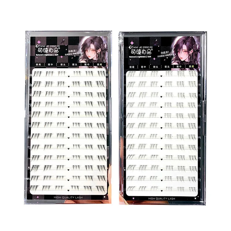 Glue-Free Lower False Eyelashes – Fox Eye Winged Effect False Eyelashes SWANS