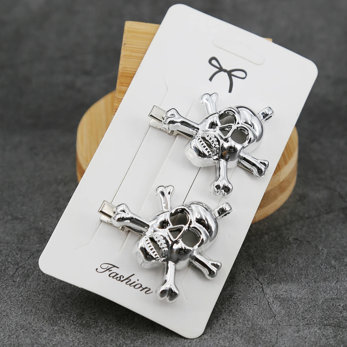 Skull & Pirate Hair Clips – Halloween Party Barrettes 2/6pcs Hair Clip Barrettes SWANS 2 PCS