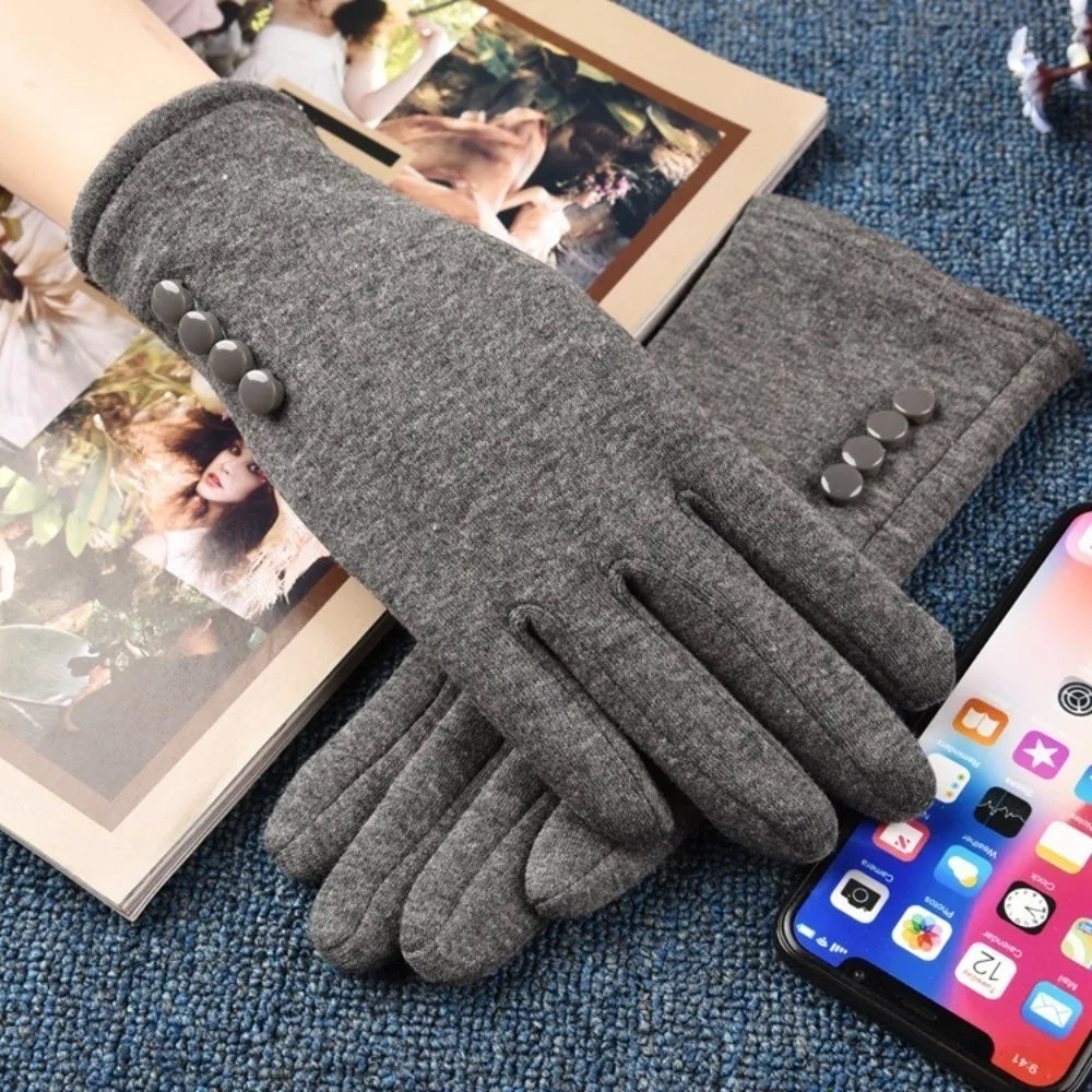 Touchscreen Winter Knit Gloves – Warm Full Finger Unisex Winter Knit Gloves SWANS