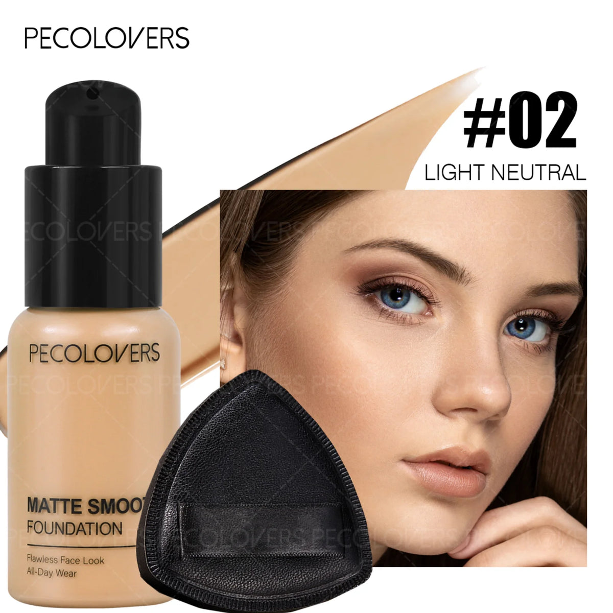 Full Coverage Foundation & Concealer Set – Waterproof & Long Lasting Foundation & Concealer Set SWANS 02