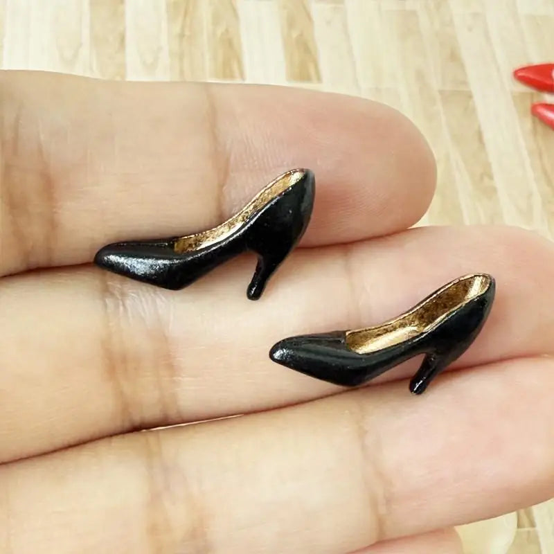 1/12 Scale Mini High Heels – Dollhouse Doll Accessories 2pk Doll Accessories SWANS