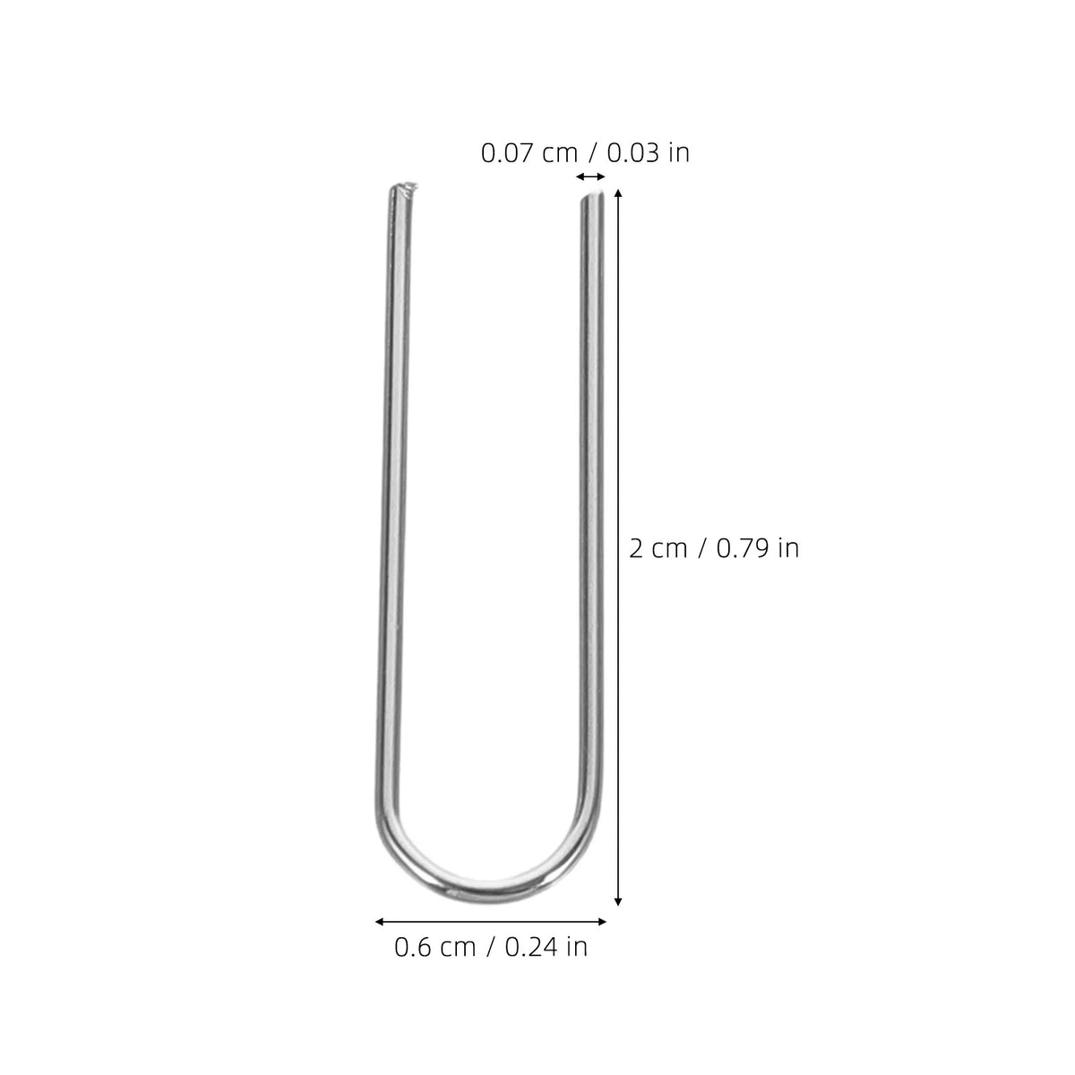 100-Pack Stainless Steel U-Pins for Ceramic, Quilting & Crafts Craft U-Pins SWANS