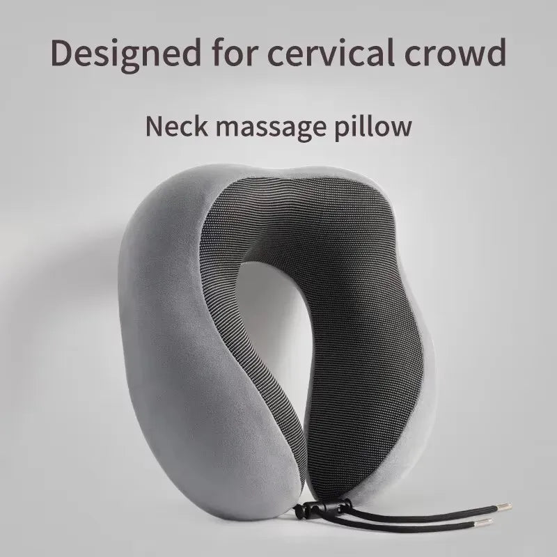 U-Shaped Memory Foam Travel Neck Pillow – Soft & Lightweight Travel Neck Pillow SWANS