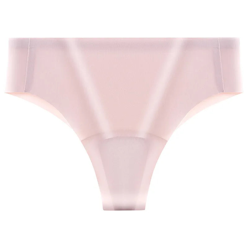 Women's Seamless No-Show Thongs – Moisture-Wicking Workout Underwear Women's Thong Underwear SWANS Pink-XL