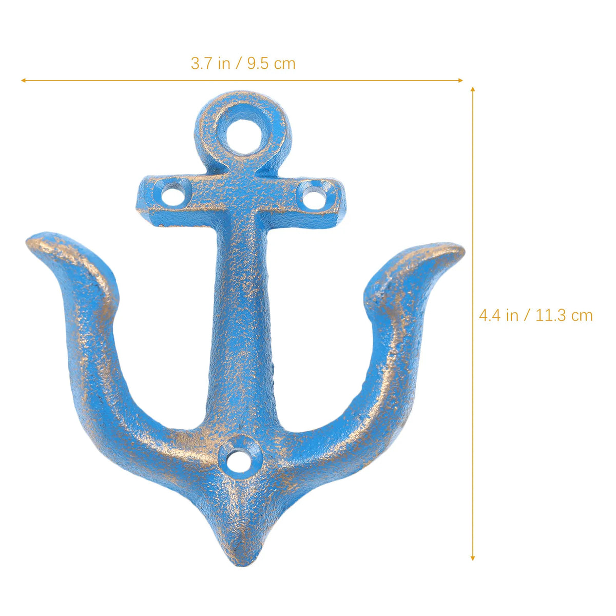 Sky-Blue Iron Anchor Wall Pendant | Vintage Nautical Decor Wall Pendant Decor SWANS