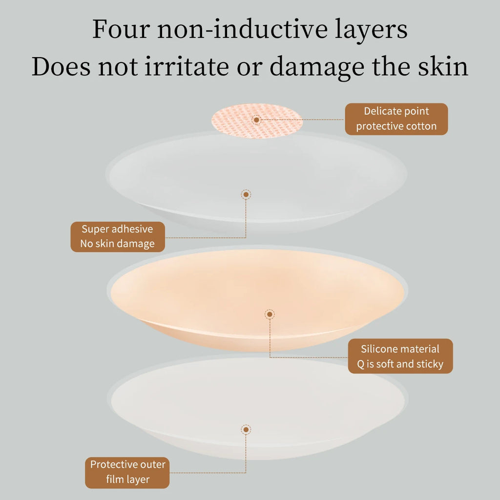 Reusable Silicone Nipple Covers – Invisible Breast Petals 6 Pairs Nipple Cover SWANS
