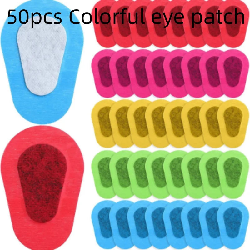 Kids Adhesive Eye Patches – Soft Nonwoven 10–100 Pack Adhesive Eye Patch SWANS 50pcs Colorful